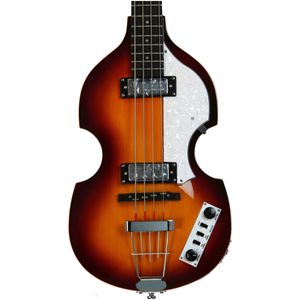 Hofner Ignition Violin Bass Guitar McCartney H500 CTコンテンポラリーデラックス4文字列サンバースト炎メープルトップバック2 Bピックアップ