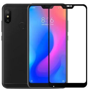 Xiaomi Mi A2 Liteのための2ピース全カバー強化ガラス9hスクリーンプロテクター