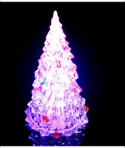 Färgglad Flash LED -optisk fiber julgran gåva het stjärna lysande simulering träd rave leksak