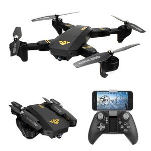 XS809W Quadrotor Aircraft Wifi FPV 2.4G 4CH 6 Axis Altitude Função RC Drone com 720p HD 2MP Camera RC Toy dobrável Drone