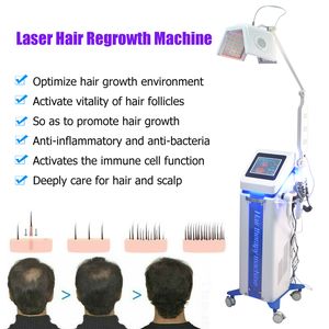 Hohe Qualität! 650nm Haarwachstumsmaschine Haarausfallbehandlung Haarnachwachsen Schönheitsmaschinen Kamm Bürstenkappe 5 Griffe