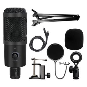 BM 800 USB Condenser Microphone Professional Wired Mikrofon Computer With Pop Filter NB35 Stand For Studio Audio Recording Webcast Chatting
