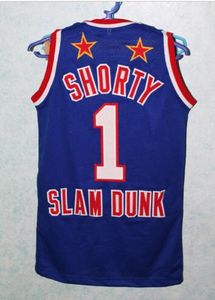 Custom Men Youth women Vintage #1 HARLEM GLOBETROTTERS JERSEY LARRY Shorty Basketball Jersey Size S-4XL or custom any name or number jersey
