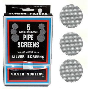 500 stks rookpijpaccessoires roestvrij schermen metalen filters diameter 20 mm voor glas droge kruidenkomhouder tabakspijp gereedschappen accessoires