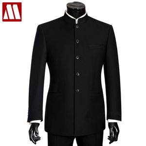 MYDBSH Marke Männer Anzüge Große größe Chinesischen Mandarin Kragen Männlichen Anzug Slim Fit Blazer Hochzeit Terno Smoking 2 Stück jacke Hose T200324