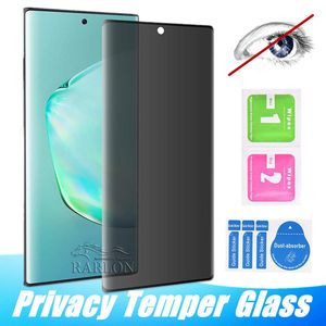 Privacy Screen Protector 3D Anti-Spy 9H Hardness Protective Tempered Glass for Samsung Galaxy S21 Ultra S20 Plus S10 E S9 S8 Note 20 10 9