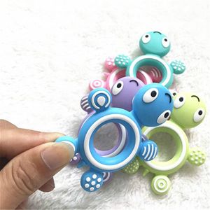 Baby Silicone Teether Cute Animal Turtle Chew Baby Baby Children Teeth Toys DIY Chewing Necklace Care Tools