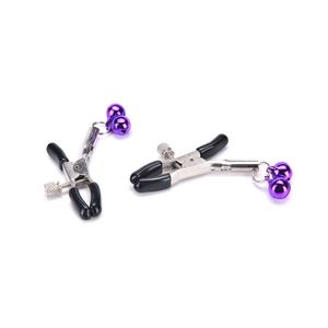 Exotic Accessories Random Color Women Fetish Flirt Breast Nipple Clamps Clips 2 Bells C18122501