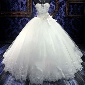 Vendas de Vestido de Noiva Plus-Size Europe e os Estados Unidos Simples e limpo ao vestido de noiva do seios Inverno inverno branco vestido de noiva
