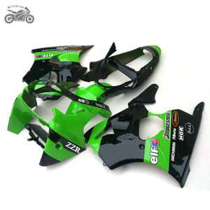 Injeção carenagens chineses para Kawasaki ZZR 600 2005 2006 2007 2008 ZZR600 05-08 ZZR 600 05-08 plástico ABS kits carenagem preta verde