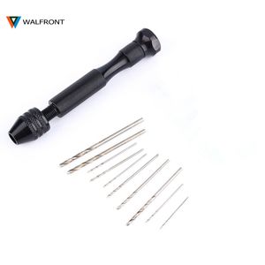 Freeshipping 10x10 Twist Drills BitRotary Tools Woodworking Drilling with Mini Aluminum Hand Drill Bit With Keyless Chuck