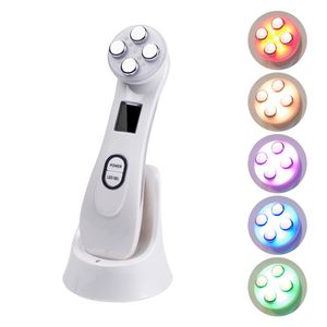 Cleaning 5in1 RF&EMS Radio Mesotherapy Electroporation Face Beauty Pen Frequency LED Pon Skin Rejuvenation