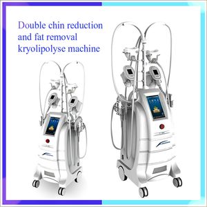 Hot 7 In 1 Cryolipolysis With 7 Cryo Handles 40K Rf Facial Rf 6 Pads Lase Cavitation 360°Double Chin Fat Freeze Slimming Machine