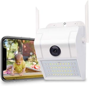 1080P HD LED Wifi Açık Courtyard Garden Ön Arka Kapı Güneş Enerjisi Düşük Güç Kamera Kablosuz Gözetleme App Kontrolü