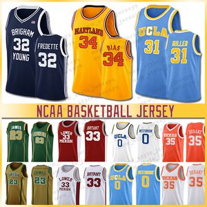 32 Jimmer Fredette 34 Len Bias Westbrook NCAA 23 Lebron Jersey Brigham Young Cougars 30 curry 3 wade University Basketball Jerseys Miller
