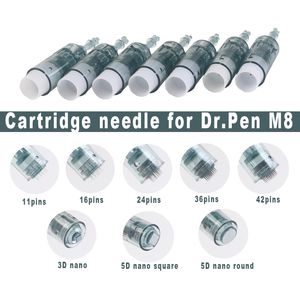 Replacement Microneedle Cartridge Tips 11/16/24/36/42/nano Pin for Auto Electric Dr Pen M8 MTS Anti Scar Skin Rejuvenation