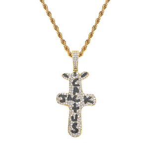 Iced Out Cactus Jack Solid Back Pendant Halsband Guld Silver Plated Mens Hip Hop Smycken Gift