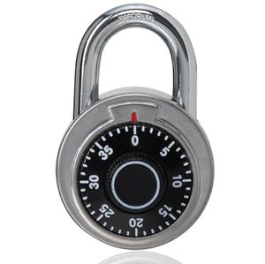 Härdad stål Shackle Dial Combination Bagage Lock Lock Security Hänglås för verktygslådor Garderob Anti-stöld Dörrlås