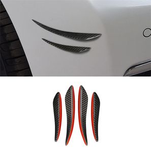 Fibra de carbono del parachoques delantero del viento cuchillo Alerón Decoración Covers Etiquetas Recorte para BMW E60 E90 E70 F30 F10 F15 E84