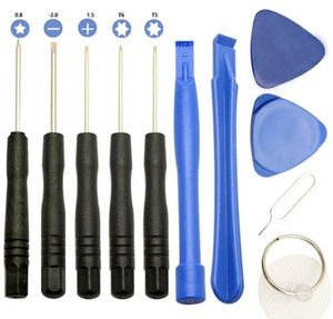 Ny professionell 11 i 1 mobiltelefoner Öppnande Pry Repair Tool Kits Smartphone Skruvmejslar Verktyg Set för iPhone Samsung HTC Moto Sony