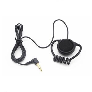 Słuchawki słuchawkowe 3,5 mm mono haczyka Pojedyncze boczne słuchawki głośnikowe duże rozmiary