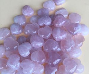 Natural Rose Quartz Heart Shaped Pink Crystal Carved Palm Love Healing Gemstone Lover Gife Stone Crystal Heart 10st Free Ship