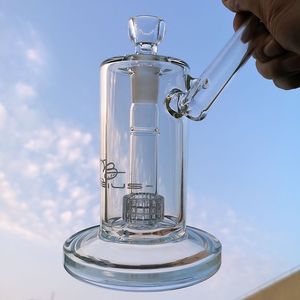 Bong in vetro Mobius Bocchino Sidecar Camera cilindrica Olio Dab Rigs Matrix Perc Tubi per acqua Giunto femmina da 18 mm con ciotola MB01