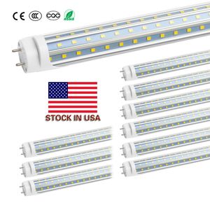 Stock in US + 4ft 1200mm T8 Led Tube Light High Super Bright 60W Warm Cold White Led Fluorescent Bulbs AC110-240V UL