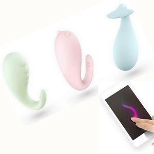 Smart Phone APP Controlled Vibrators G-Spot Clitoris Stimulation Bluetooth Connected Vaginal Jump Egg Vibrating Kegal Ball Sex Toy for Women