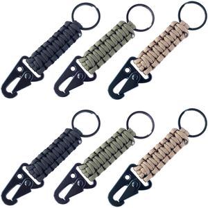 6PCS QingGear Paracord Survival Брелок Ремешок Тактический Paracord Брелок с карабином Отлично подходит для чрезвычайных ситуаций Quick Release Clip