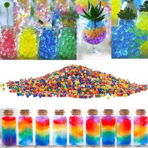 Colorful Hydrogel Pearl Shaped Green Crystal Ball Grow Jelly Water Balls Magic Bio Gel Beads Water Beads Wedding Home Decoration Kids Toy
