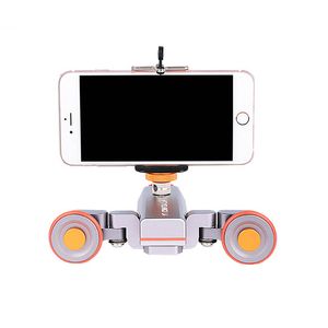 Freeshipping L4 Motorized Dolly Wireless Remote Control Wheel Pulley Car Rail Track Dolly Slider for iPhone DSLR Camera Smart Phone