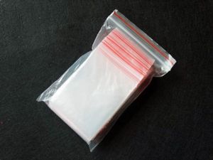 100 pcs / embalar pequenos sacos de plástico reclosable sapato transparente saco de armazenamento de vácuo poli clara embalagem sacos espessura 0.05mm