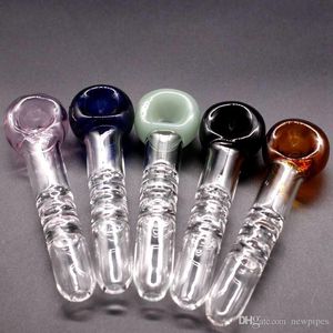 5 kolor grubości Pyrex Glass Oil Burner Rura 4,5 -calowa Bubbler Przezroczysty Pyrex Tube Dym Akcesorium