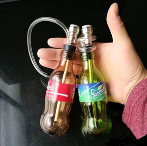 O novo Coke Sprite Hookah, Atacado vidro Bongs Acessórios, Cano de água para fumar, frete grátis