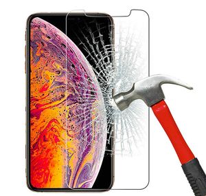 Displayschutzfolie für iPhone 11 PRO MAX XS Max XR XS gehärtetes Glas für Samsung A20 A50 A10E Moto G7 Power Moto E6 Z4 LG Stylo 5 K40