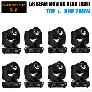 8 Unit 200W Moving Head Light Osram Bulb MSD Original 5R Sharpy Beam 16 DMX channels 8 Faced Prism with Frost Lens Power Corn