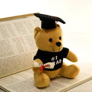 2019 Ny 20cm plyschbjörn Dr. Bear Toy Cute Teddy Bear Plysch Animal Toy Julklapp Barnpojke Girl Graduation Gift