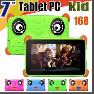 Ebook Tablets al por mayor-168 New Kids Brand Tablet PC Inch Quad Core Niños Tablet Android Allwinner A33 Google Player MB RAM GB ROM EBook Mid