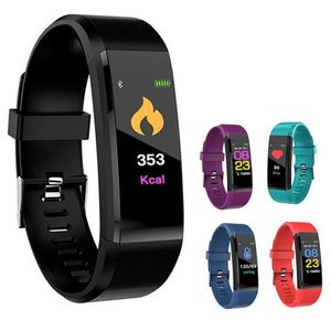 Plus Smart Bransoletka Fitness Tracker Band Tętno Monitor ciśnienia krwi Inteligentny nacisk na kolor Apple dla iPhone Android