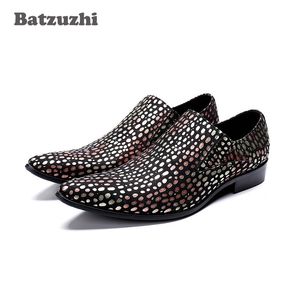 Batzuzhi Moda giapponese Scarpe da uomo Scarpe eleganti da uomo Slip on Color Party, Scarpe eleganti da passerella Uomo zapatos de hombre