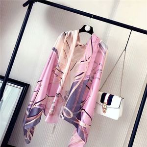 Fashion-New Designer womans brand Scarf High Quality 100% silk square thin Classic Printing design womans scarves for women H-2205B