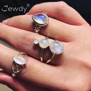 3 set Fashion Crystal Stone Midi Ring Sets Crown Star Moon Vintage Opal Knuckle Rings For Women Anillos Mujer Jewellery