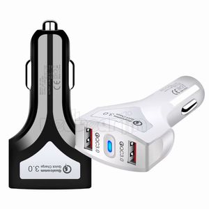 QC 3.0 tipo dual c Porto Car Charger Auto Power Adapter para iphone 7 8 X samsung GPS com caixa