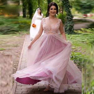 Wholesale islamic prom dresses resale online - Dark Pink Illusion Evening Dress Deep V neck Lace vestido Islamic Dubai Kaftan Saudi Arabic Evening Gown Prom Dress Plus Size