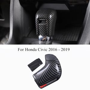 KIMISS Couvercle Principal de Changement Vitesse Garniture de Changement de Vitesse en fibre carbone ABS pour Land Rover Range Rover Sport 2018