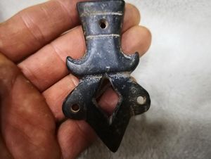 Red Mountain Culture Collection Iron Meteorite Carved Totem Pendant Jl