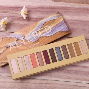 UCANBE 12 Farben Lidschatten-Palette Make-up-Set Glitzer Schimmer Matt pigmentiertes Pulver Langlebige nackte Augenkosmetik 20 Sätze/Los DHL