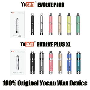Original Yocan Evolve Plus XL Wax Pen Pen Kit 1400Mah Batteria Big Capacità Aggiornamento Aggiornamento Vision Starter DABBER Strumento E cigrette