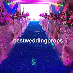 Gorgeous walkway stand aisle pillars wedding decoration best0610